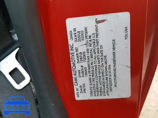 2001 SUZUKI VITARA JLS 2S3TC52C916101394 image 9