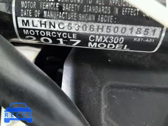 2017 HONDA CMX300 MLHNC5306H5001851 зображення 18