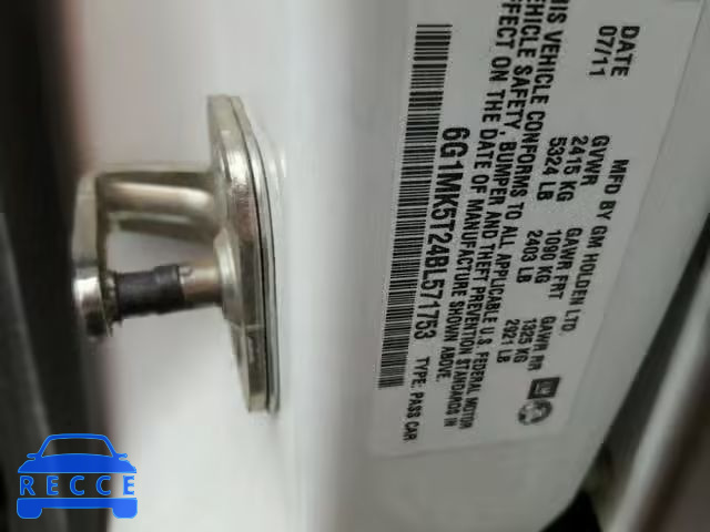 2011 CHEVROLET CAPRICE PO 6G1MK5T24BL571753 image 9