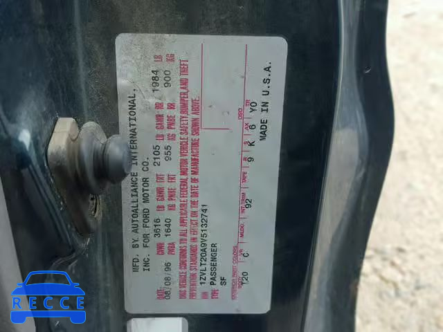 1997 FORD PROBE 1ZVLT20A9V5132741 image 9