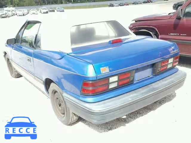 1991 DODGE SHADOW 3B3XP45K7MT567943 image 2