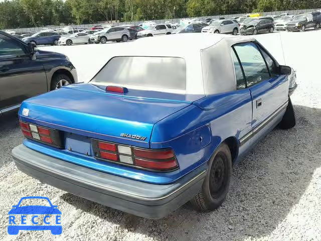 1991 DODGE SHADOW 3B3XP45K7MT567943 image 3