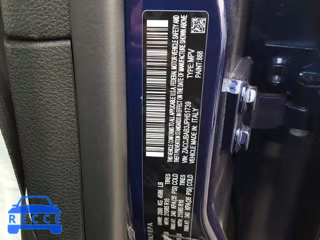 2018 JEEP RENEGADE S ZACCJBAB3JPH51739 image 9