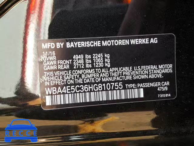 2017 BMW 440XI GRAN WBA4E5C36HG810755 image 9
