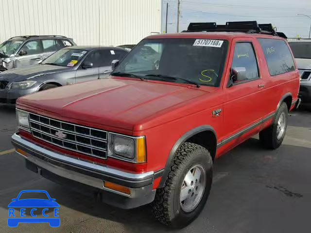 1989 CHEVROLET BLAZER S10 1GNCT18Z4K8128220 зображення 1