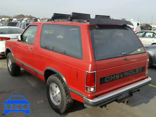 1989 CHEVROLET BLAZER S10 1GNCT18Z4K8128220 image 2