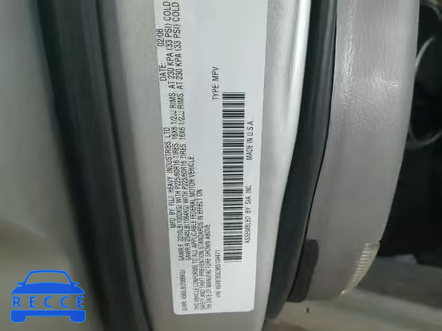 2006 SUBARU BAJA TURBO 4S4BT63C965104471 image 9