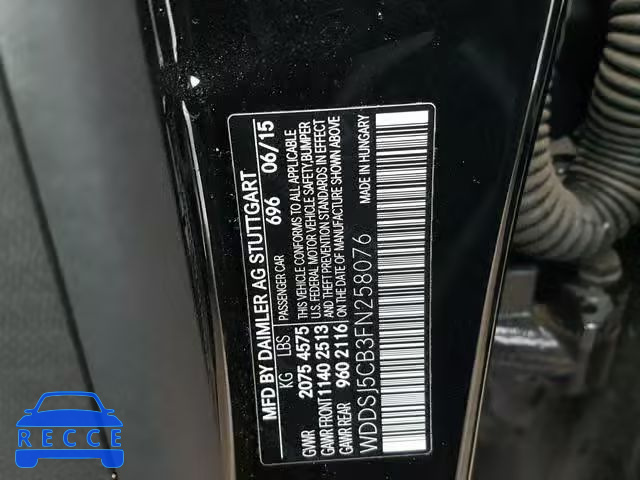 2015 MERCEDES-BENZ CLA 45 AMG WDDSJ5CB3FN258076 image 9