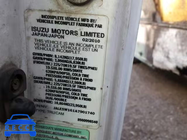 2010 ISUZU NQR JALE5W161A7901740 зображення 9