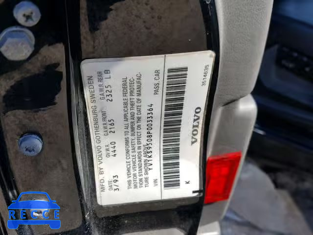 1993 VOLVO 960 YV1KS9508P0033364 зображення 9