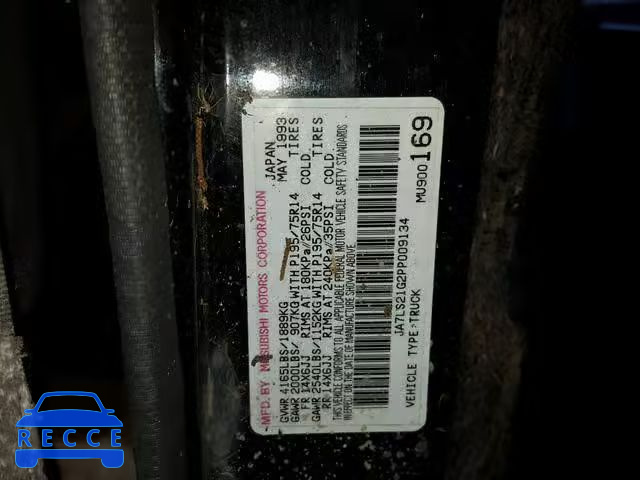 1993 MITSUBISHI MIGHTY MAX JA7LS21G2PP009134 Bild 9