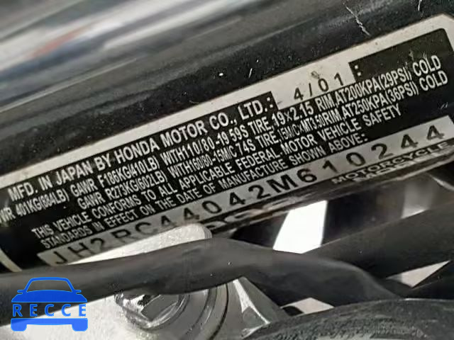 2002 HONDA VT750 DC JH2RC44042M610244 image 9