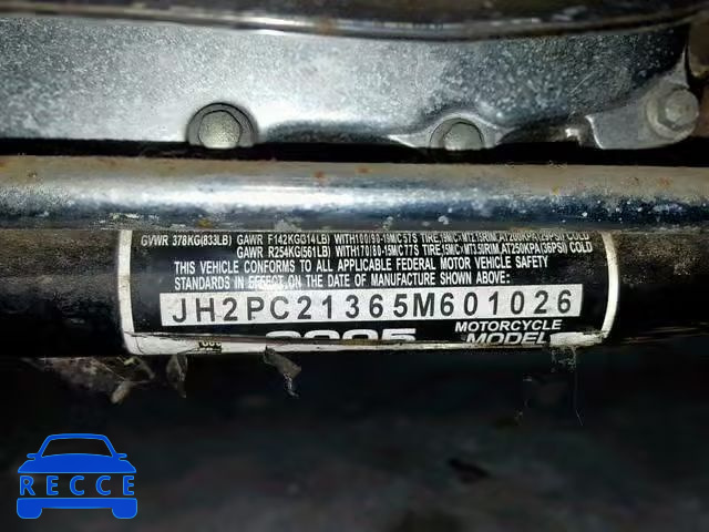 2005 HONDA VT600 CD JH2PC21365M601026 image 9