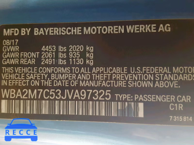 2018 BMW 230I WBA2M7C53JVA97325 Bild 9