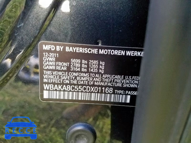2012 BMW 750 I WBAKA8C55CDX01168 image 9