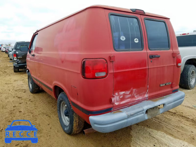 1997 DODGE RAM VAN B1 2B7HB11X6VK531420 зображення 2