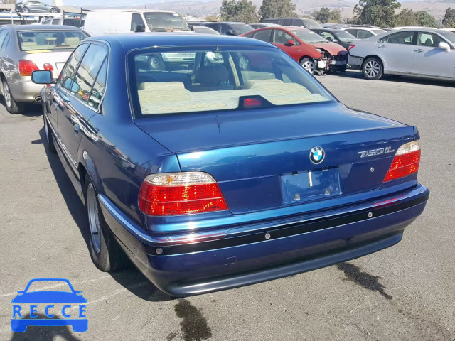 1998 BMW 750 IL WBAGK2325WDH69838 image 2