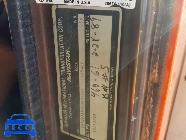1989 INTERNATIONAL S-SERIES 1 1HTJUZRK4KH675665 Bild 9