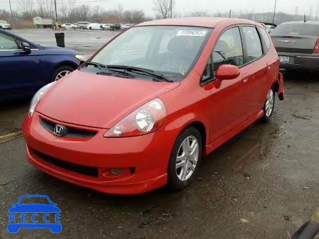 2008 HONDA FIT SPORT JHMGD38678S004560 image 1