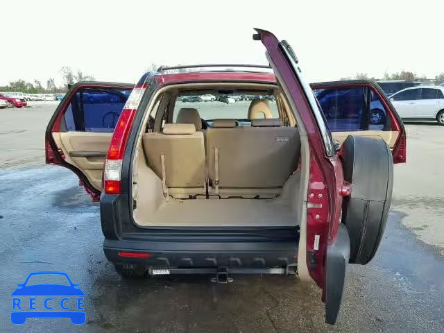 2006 HONDA CR-V LX SHSRD68596U407395 image 9