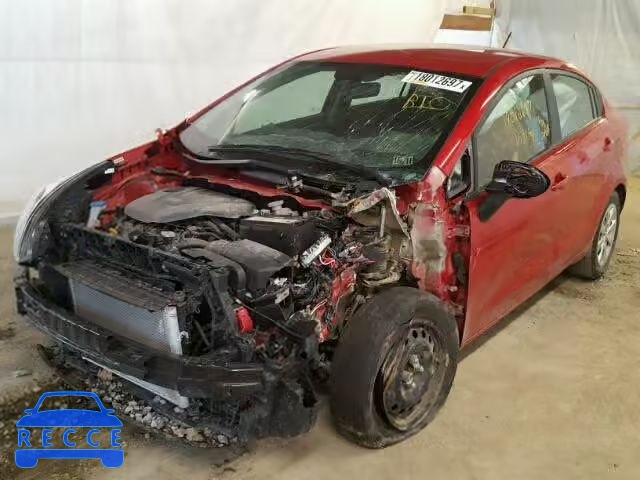 2014 KIA RIO LX KNADM4A31E6371725 image 1