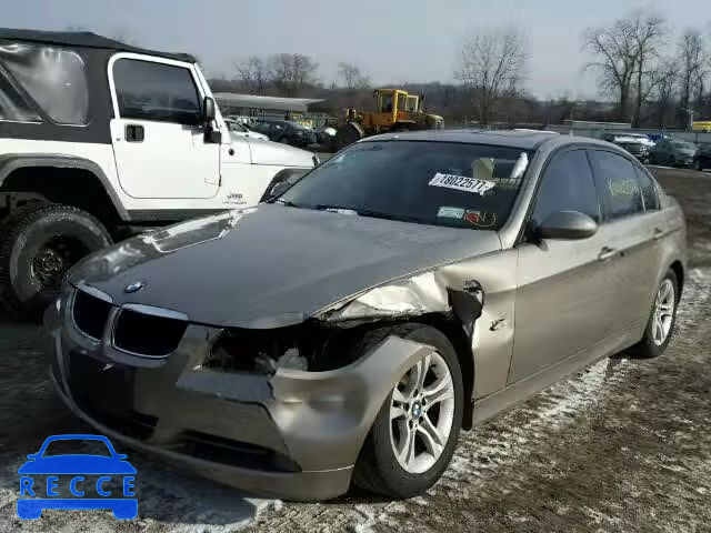 2008 BMW 328I WBAVA375X8NL57249 зображення 1