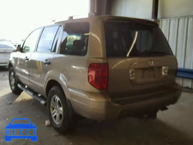 2003 HONDA PILOT EXL 2HKYF18623H593867 image 2