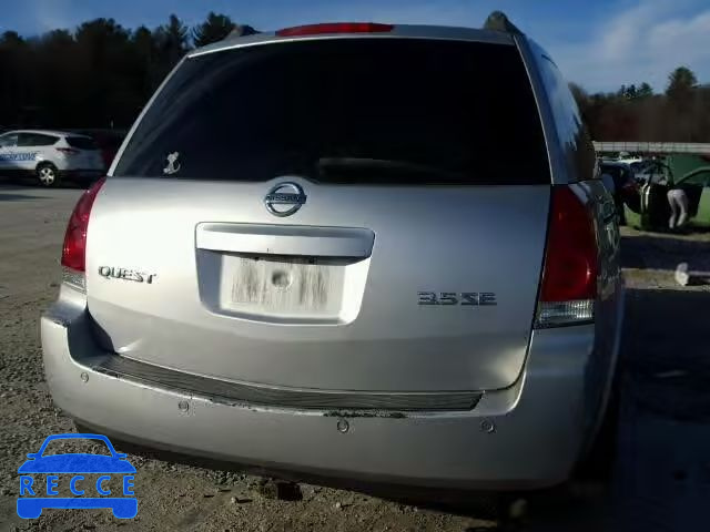 2005 NISSAN QUEST S/SE 5N1BV28UX5N117149 image 9