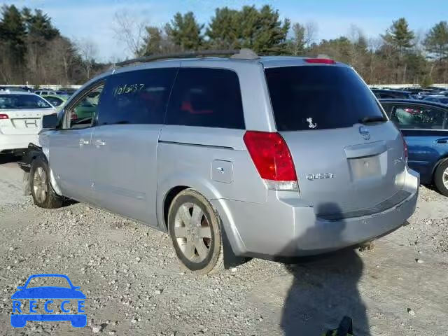 2005 NISSAN QUEST S/SE 5N1BV28UX5N117149 image 2