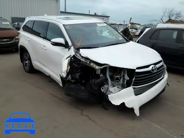 2016 TOYOTA HIGHLANDER 5TDJKRFH1GS230119 зображення 0