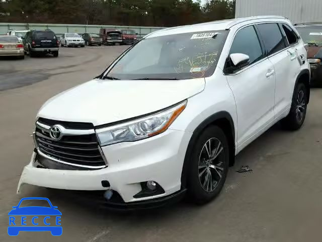 2016 TOYOTA HIGHLANDER 5TDJKRFH1GS230119 зображення 1