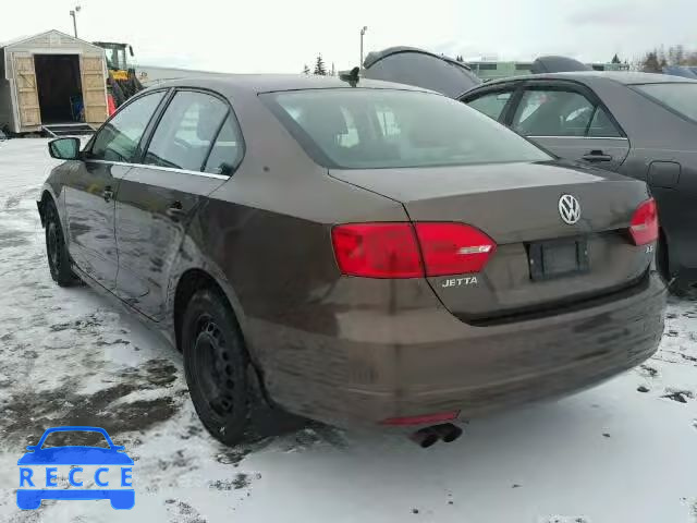 2011 VOLKSWAGEN JETTA SE 3VWDX7AJ6BM334043 image 2