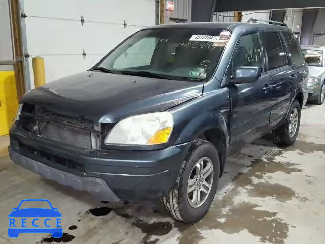 2004 HONDA PILOT EXL 2HKYF18554H544882 image 1