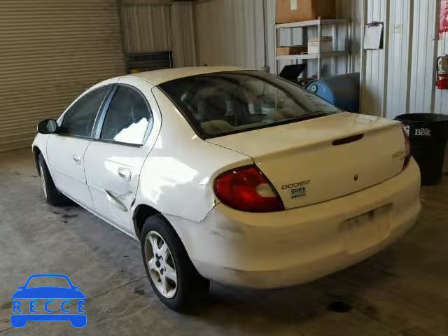 2002 DODGE NEON SE 1B3ES46C52D584787 image 2