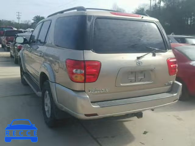 2003 TOYOTA SEQUOIA SR 5TDZT34A43S141397 image 2