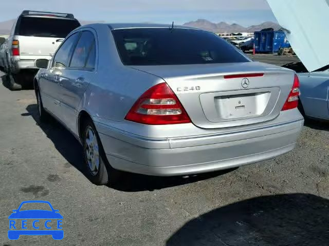 2001 MERCEDES-BENZ C240 WDBRF61J31F086076 image 2