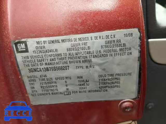 2009 CHEVROLET HHR LS 3GNCA13B79S568207 Bild 9