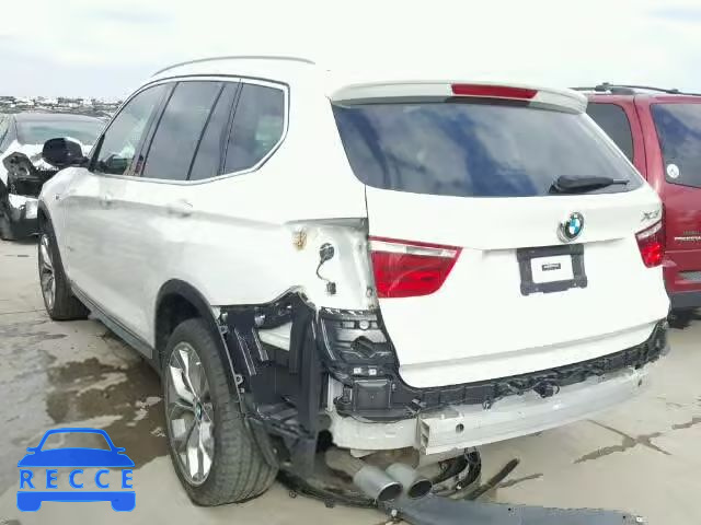 2015 BMW X3 XDRIVE3 5UXWX7C56F0K34348 image 2