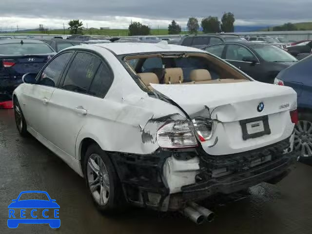 2008 BMW 328I WBAVA33538KX84795 image 2