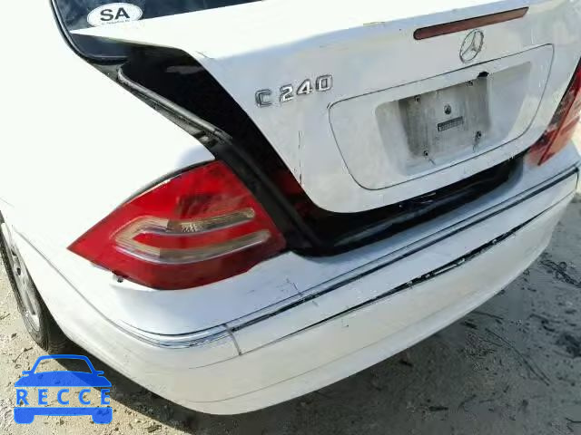 2001 MERCEDES-BENZ C240 WDBRF61J71F076795 зображення 8