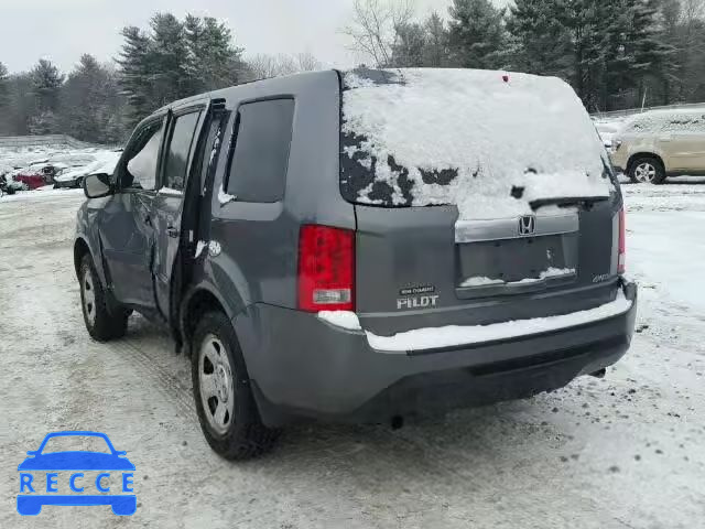 2013 HONDA PILOT LX 5FNYF4H23DB073014 image 2