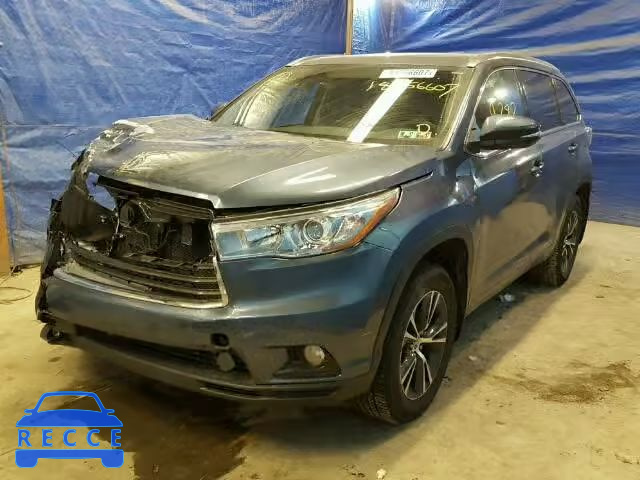 2016 TOYOTA HIGHLANDER 5TDJKRFH5GS307557 image 1