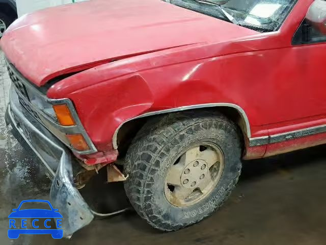 1992 CHEVROLET K1500 1GCEK14K0NZ175627 зображення 9