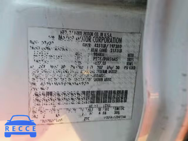 2002 MAZDA TRIBUTE LX 4F2YU09192KM45279 image 9