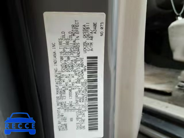 2002 TOYOTA SEQUOIA SR 5TDZT34A22S082963 Bild 9