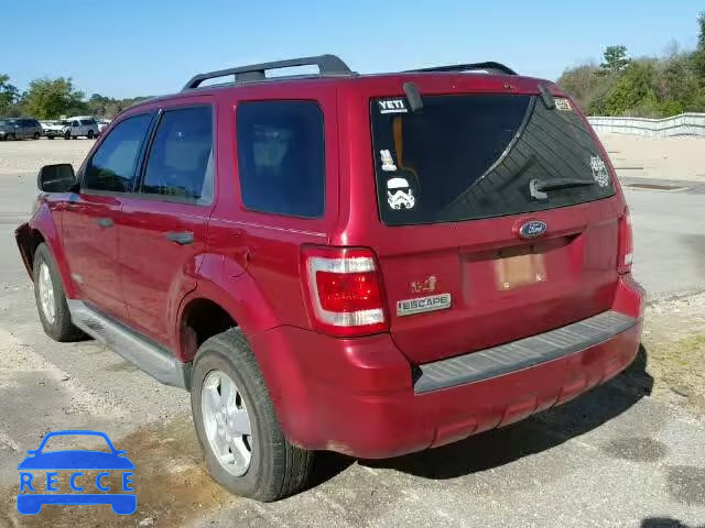 2008 FORD ESCAPE XLS 1FMCU02Z68KE29569 зображення 2