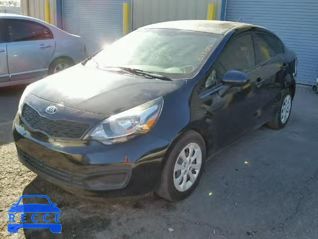 2014 KIA RIO LX KNADM4A30E6350221 image 1