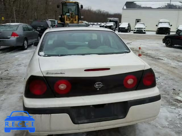 2004 CHEVROLET IMPALA 2G1WF52E349384357 зображення 9