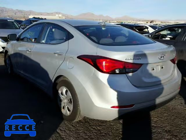 2016 HYUNDAI ELANTRA SE 5NPDH4AE0GH686825 image 2