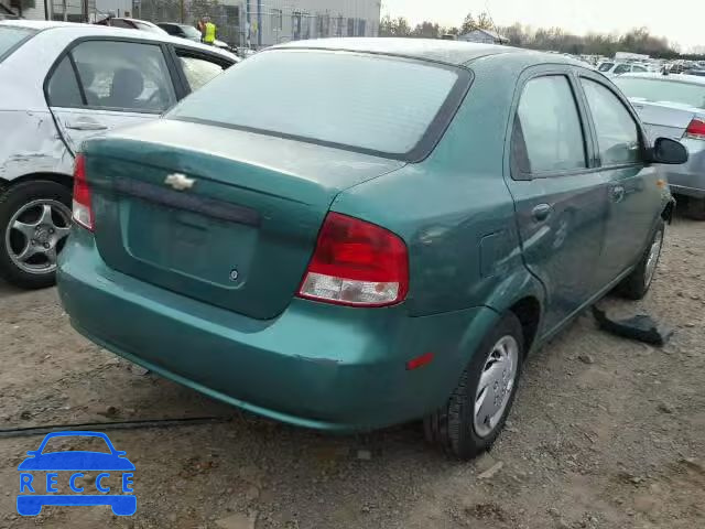 2004 CHEVROLET AVEO KL1TD526X4B139134 зображення 3